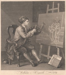 Hogarth Painting the Comic Muse by William Hogarth