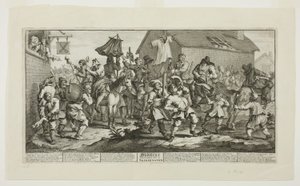 Hudibras and the Skimmington, Plate Seven from Hudibras by William Hogarth
