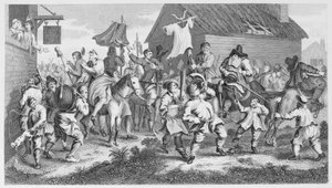 Hudibras Encounters the Skimmington by William Hogarth