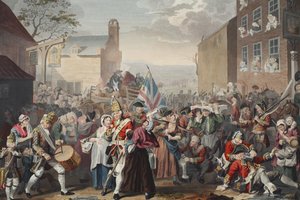 March of the Guards to Finchley, Illustration from 