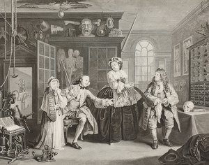 Marriage à la Mode. Plate 3: The Inspection. 1745 by William Hogarth