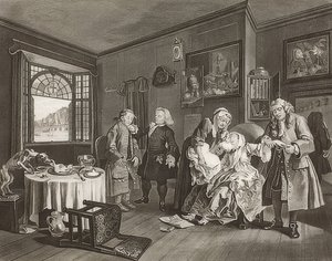 Marriage à la Mode / Marriage in the Fashion. Plate 6: The Lady’s Death / The Countess