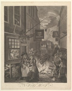 Night The Four Times of Day by William Hogarth