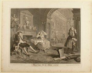 Plate II, from “Marriage à la Mode” by William Hogarth