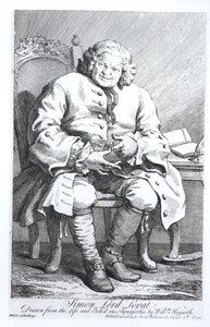 Portrait of Simon Fraser, Lord Lovat (c.1667-1747) 25 August 1746