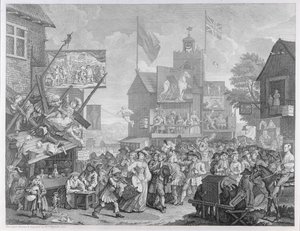Southwark Fair, 1733 by William Hogarth
