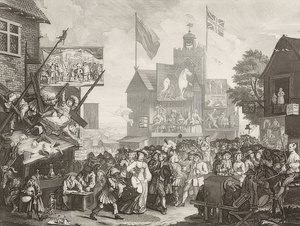 Southwark Fair. 1733 by William Hogarth