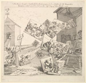 The Battle of the Pictures by William Hogarth