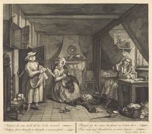 The Distressed Poet by William Hogarth