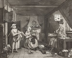 The Distressed Poet. 1736/40 by William Hogarth