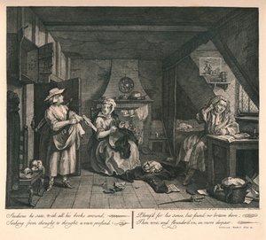 The Distrest Poet by William Hogarth