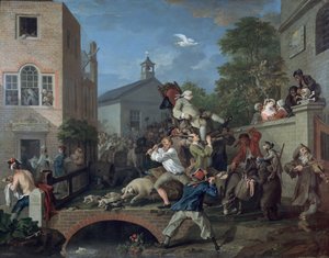 The Election IV: Chairing the Member by William Hogarth