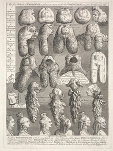 The Five Orders of the Perriwigs by William Hogarth