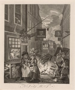 The Four Times of Day: Night by William Hogarth