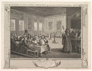 The Industrious Prentice Grown Rich and Sheriff of London by William Hogarth