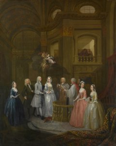 The Wedding of Stephen Beckingham and Mary Cox by William Hogarth
