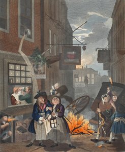 Times of Day, Night by William Hogarth