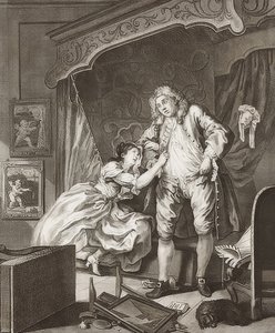Two-Part Series: Before and After. Plate 2: After. 1736 by William Hogarth