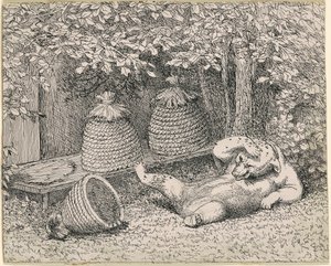 Bear Stung by Bees by William Holbrook Beard