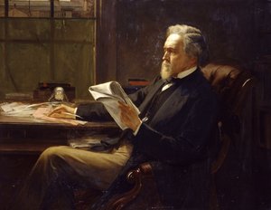Portrait of George Jacob Holyoake by William Holyoake