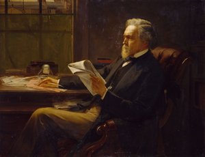 Portrait of George Jacob Holyoake by William Holyoake