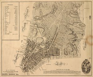 Plan of the City of New-York [as far north as East 31st Street], 1817 by William Hooker
