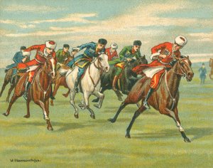 Races Historic and Modern, Cossack Horse Races by William Hounsom Byles
