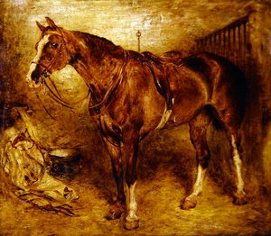 A Horse in the Stable by William Huggins