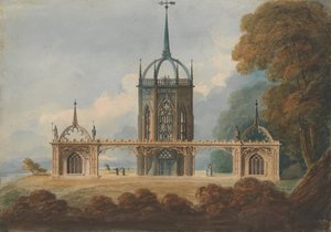 Design for a Gothic Belle Vue, ca. 1800