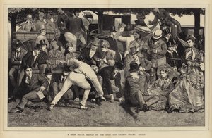 A Good Hit, a Sketch at the Eton and Harrow Cricket Match