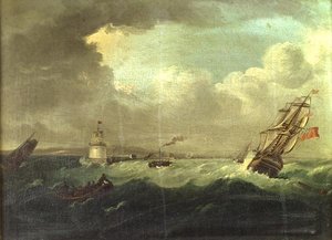 Shipping Off The Pigeon House, Port of Dublin With The Viceroy