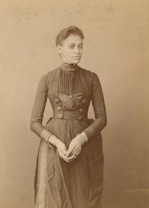 Cabinet Card of a Woman by William J. Kuebler