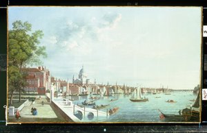 The Thames from Somerset House, Looking Downstream