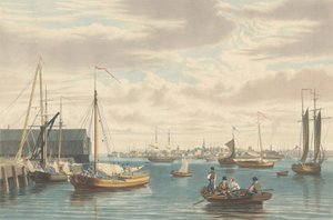 Boston: From the Ship House West End of the Navy Yard by William James Bennett