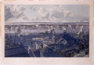 New York from Brooklyn Heights by William James Bennett