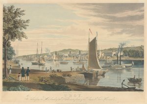 Troy: Taken from the West Bank of the Hudson in front of the United States Arsenal by William James Bennett