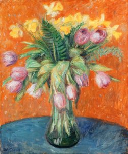 Lavender Tulips and Jonquils
