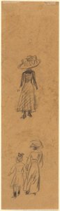 Sketch of Figures by William James Glackens