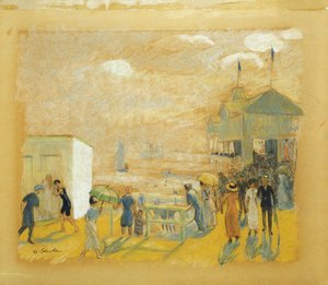 The Battery by William James Glackens