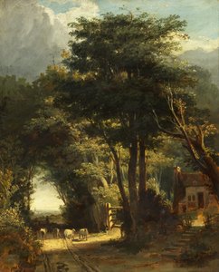 Landscape with Frenchay Church in the Distance by William James Muller