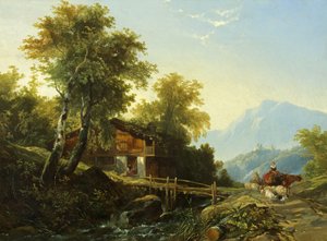 Swiss Chalet by William James Muller