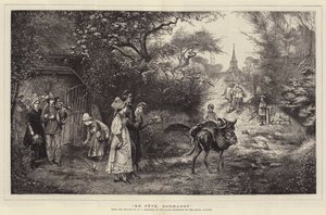 En Fete, Normandy by William John Hennessy