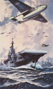 British Aircraft Carrier by William John Patton McDowell