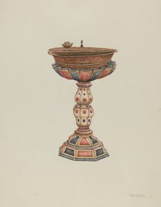 Baptismal Font and Stand by William Kieckhofel