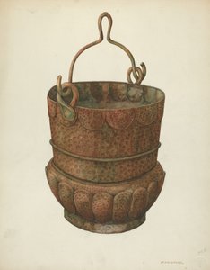 Hammered-Copper Bucket by William Kieckhofel