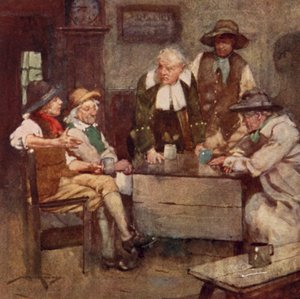 Illustration for The Deserted Village by Oliver Goldsmith by William Lee Hankey