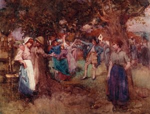 Illustration for The Deserted Village by Oliver Goldsmith by William Lee Hankey