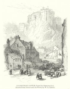 Edinburgh Castle, from the Grass-market