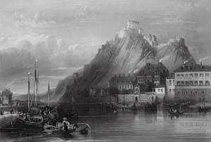Fortress of Ehrenbreitstein, Rhine by William Leighton (after) Leitch
