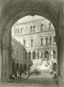 The giants stairs, Ducal Palace, Venice by William Leighton Leitch